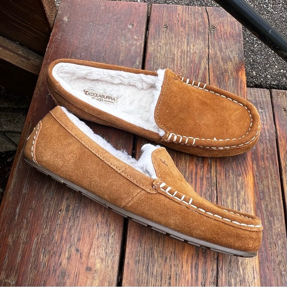 UGG Shoes - UGG KOOLABURRA LEZLY TAN SUEDE LOAFER SLIPPERS SIZE 6
